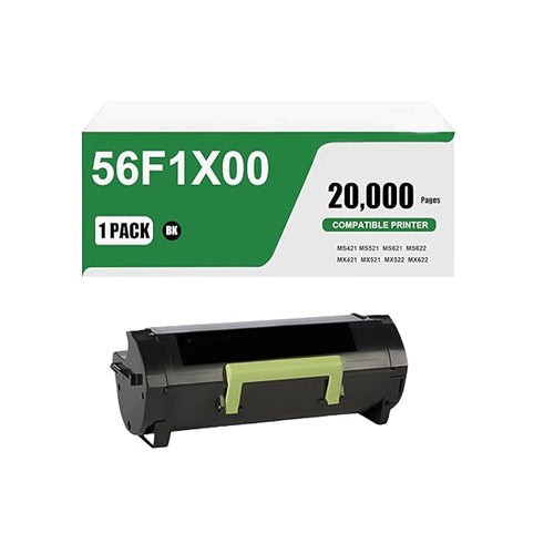 Extra High Yield Toner Cartridge Compatible for Compatible with the latest version of firmware MX622 Printers (1 Black)